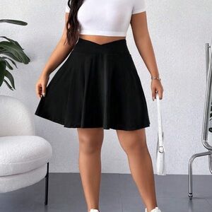 Women's Skort. Shorts underneath flirty skirt.